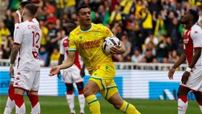 مصطفى محمد يسجل هدفا ليتعادل نانت مع موناكو ٢-٢ بالدوري الفرنسي