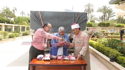 توزيع 22 ألفًا و400 شنطة رمضانية من بين 65 ألف شنطة على الأسر المستحقة بكفر الشيخ