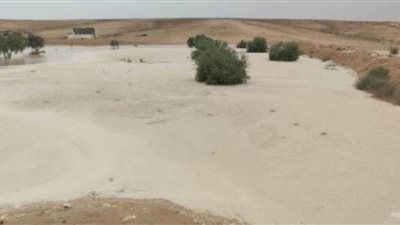 أمطار ثلجية في مدن محافظة شمال سيناء