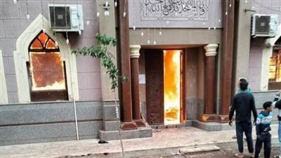 المعاينة الأولية: ماس كهربائي وراء حريق مسجد 