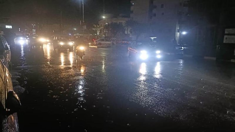 سقوط أمطار فى بنها