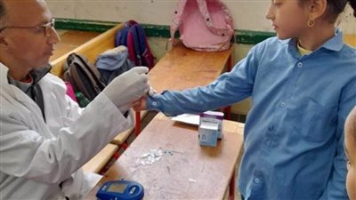 ضمن المبادرة الرئاسية لاكتشاف وعلاج أمراض سوء التغذية فحص 97 ألف طالب خلال مارس الماضي بالمنيا