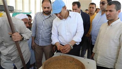 نائب محافظ المنيا يتابع انتظام أعمال توريد محصول القمح بصومعة الشيخ فضل ببني مزار
