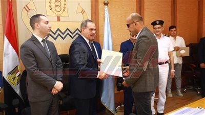 تكريم المتميزين في المجلس التنفيذي لكفر الشيخ