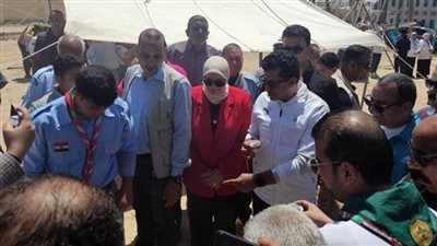 وزير الشباب والرياضة يتفقد المعسكر الكشفي لفرق الجوالة والجوالات بشمال سيناء