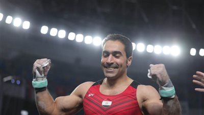 علي زهران يحتل المركز الخامس في نهائي جهاز الحلق بكأس العالم للجمباز