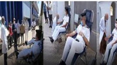 أمن الوادي الجديد ينظم حملة للتبرع بالدم بمشاركة الضباط والأفراد والمجندين