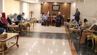 أمين البحوث الإسلامية يستقبل وفدًا أمريكًا ويناقشان مجموعة من المحاور والمفاهيم التي ترسخ للتعاون المشترك