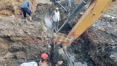 استكمال مشروع الصرف الصحي بمدينة دسوق بكفر الشيخ
