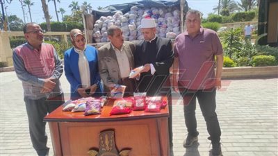 توزيع 44 ألفا و800 شنطة من بين 65 ألف شنطة على الأسر المستحقة بكفر الشيخ