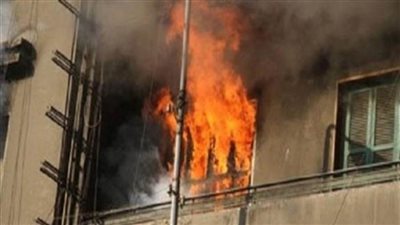 مصرع شخص يحمل جنسية إحدى الدول فى حريق هائل بشقة فى العبور