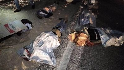 ارتفاع أعداد قتلى حادث الوادي الجديد إلى 17 شخصًا