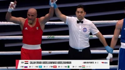 عبدالرحمن عرابي يصعد لثمن نهائي بطولة العالم للملاكمة