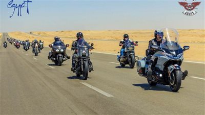 تحت شعار حلوة يابلدي.. رحلة بالدراجات النارية إلى محافظة جنوب سيناء