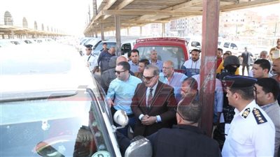 استمرار الجولات التفقدية بمواقف السيارات ومحطات الوقود بكفر الشيخ