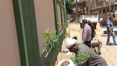 استمرار حملات التشجير بمراكز محافظة أسيوط للحد من تلوث الهواء