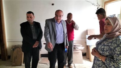 وكيل وزارة التموين بالإسكندرية يتابع التشطيبات بديوان عام المديرية الجديد 