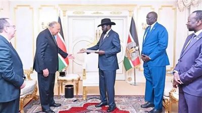 عاجل.. وزير الخارجية يسلم رسالة من الرئيس السيسي إلى رئيس جنوب السودان