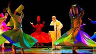 فرقة المولوية للفن التراثي والإنشاد الديني على خشبة مسرح الحكمة بالصاوي