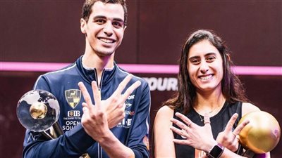 علي فرج لاعب أندية وادي دجلة يتوج ببطولة العالم للإسكواش للمرة الرابعة