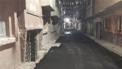 رصف 7 شوارع بحي شرق بأسيوط ضمن خطة المحافظة لتطوير وتجميل الشوارع