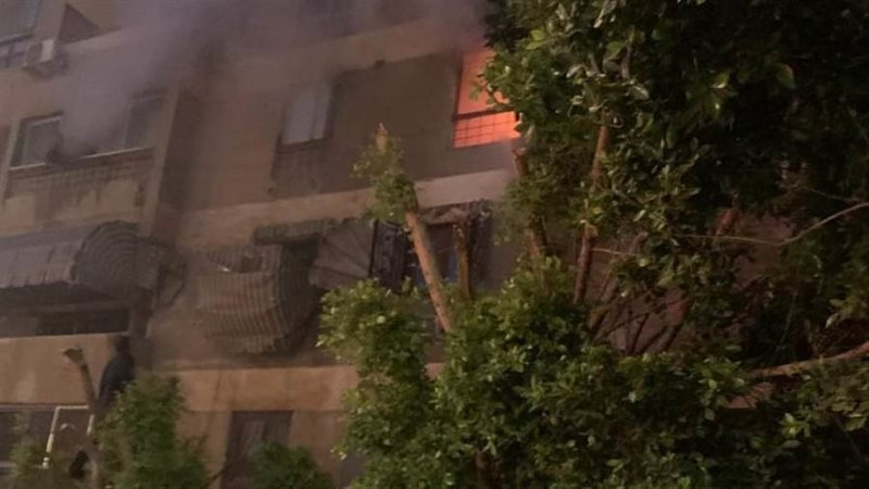 جانب من الحريق