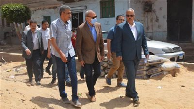 محافظ القليوبية يتابع تنفيذ مشروعات حياة كريمة بشبين القناطر 