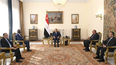 الرئيس السيسي يستقبل وزير الشؤون الخارجية والتعاون الموريتاني 