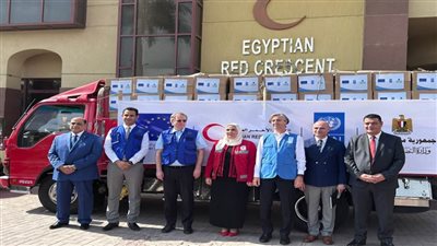 القباج: 27 طن مستلزمات طبية للاجئين