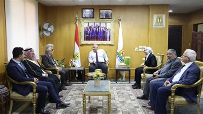 محافظ الوادي الجديد يلتقي وفد النقابة العامة للأطباء 