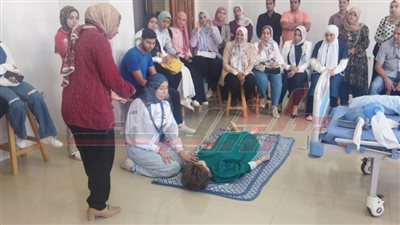  دورة تدريبية عن الإسعافات الأولية لفريق الجوالة بجامعة كفر الشيخ