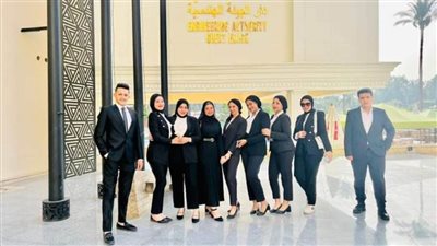 طلاب جامعة بني سويف الأهلية في ندوة 