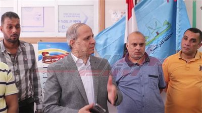 مراجعة توافر الإجراءات الاحترازية بلجان امتحانات كفر الشيخ