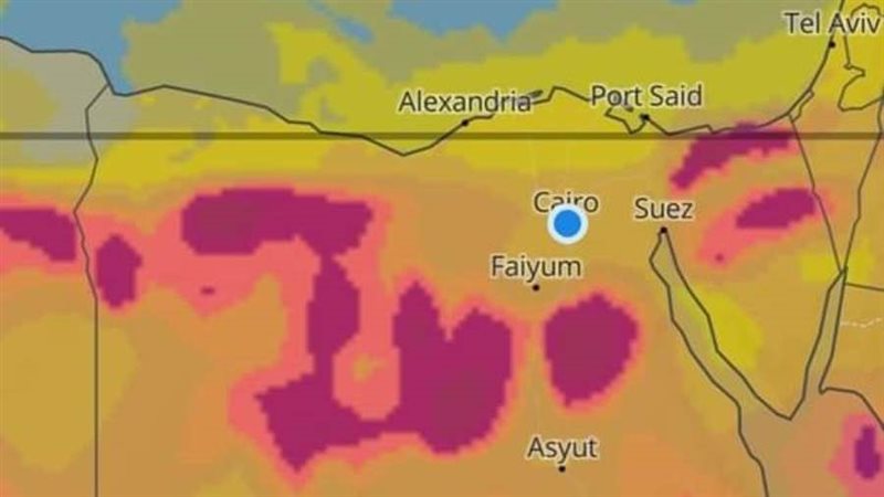 خريطة الظواهر الجوية