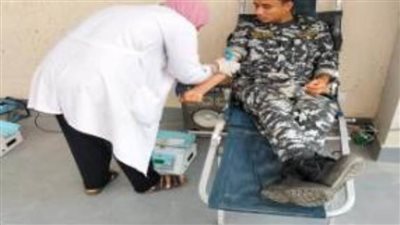 حملة للتبرع بالدم بمديرية أمن البحر الأحمر
