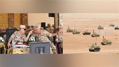 الفريق أسامة عسكر يشهد المرحلة الرئيسية للمشروع التكتيكي 