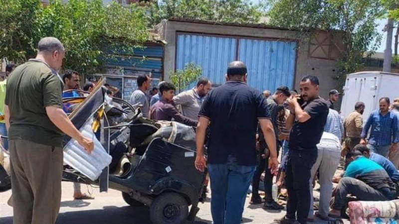 آثار الحادث