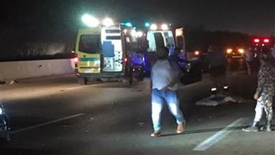 إصابة 11 شخصًا في حادث انقلاب ميكروباص ببني سويف 