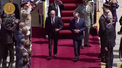 بالفيديو.. مراسم استقبال الرئيس السيسي لرئيس جمهورية موريتانيا