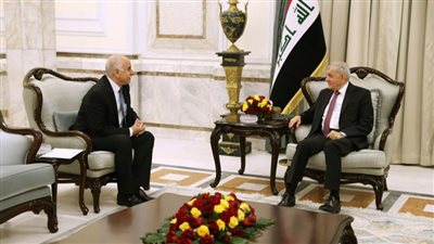 الرئيس العراقي يبحث مع السفير الفلسطيني تطورات الأوضاع السياسية في المنطقة
