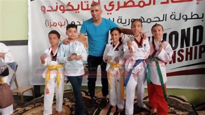 بطولة الجمهورية للبومزا تهدى براعم تايكوندو كفر الشيخ 6 ميداليات فضية 