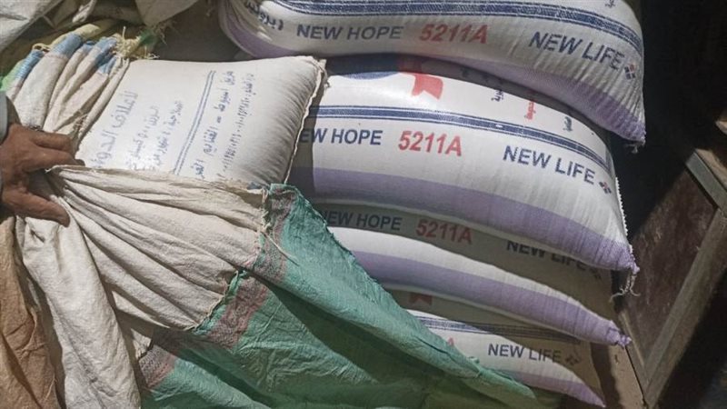 ضبط قمح مخزن