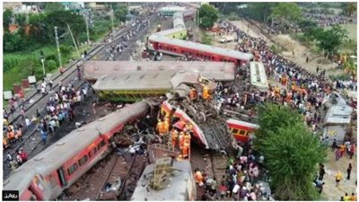 عاجل.. 100جثة مجهولة الهوية تبحث عن أهلها في حادث قطارات أوديشا