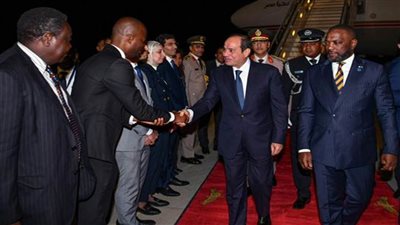 عاجل.. الرئيس السيسي يصل إلى زامبيا للمشاركة في قمة 