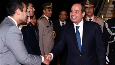 وصول الرئيس السيسي إلى مقر إقامته في زامبيا وسط احتفاء بوصوله للوساكا