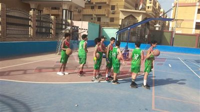 تدريبات براعم كرة السلة بكفر الشيخ بملعب الإكليرك الجديد