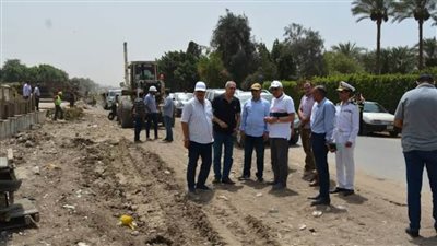محافظ الجيزة يوجه برفع نواتج أعمال تغطية ترعة المنصورية للحفاظ على الشكل الحضاري
