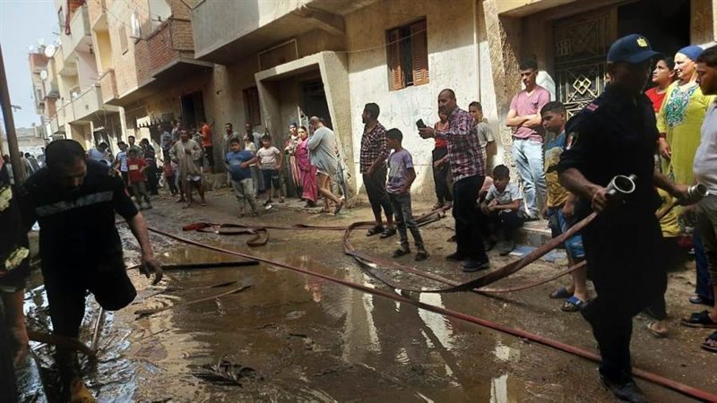 إخماد حريق ببني سويف