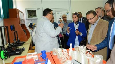 لجنة اختيار أفضل جامعة صديقة للبيئة ترصد تطوير البنية التحتية الصديقة للبيئة في جامعة أسيوط