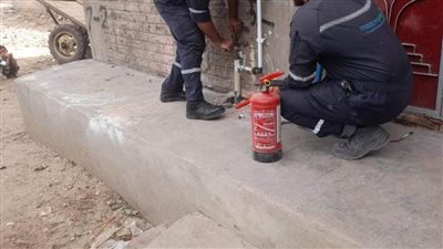 إطلاق أول شعلة غاز طبيعي لأول وحدة سكنية بقرية 